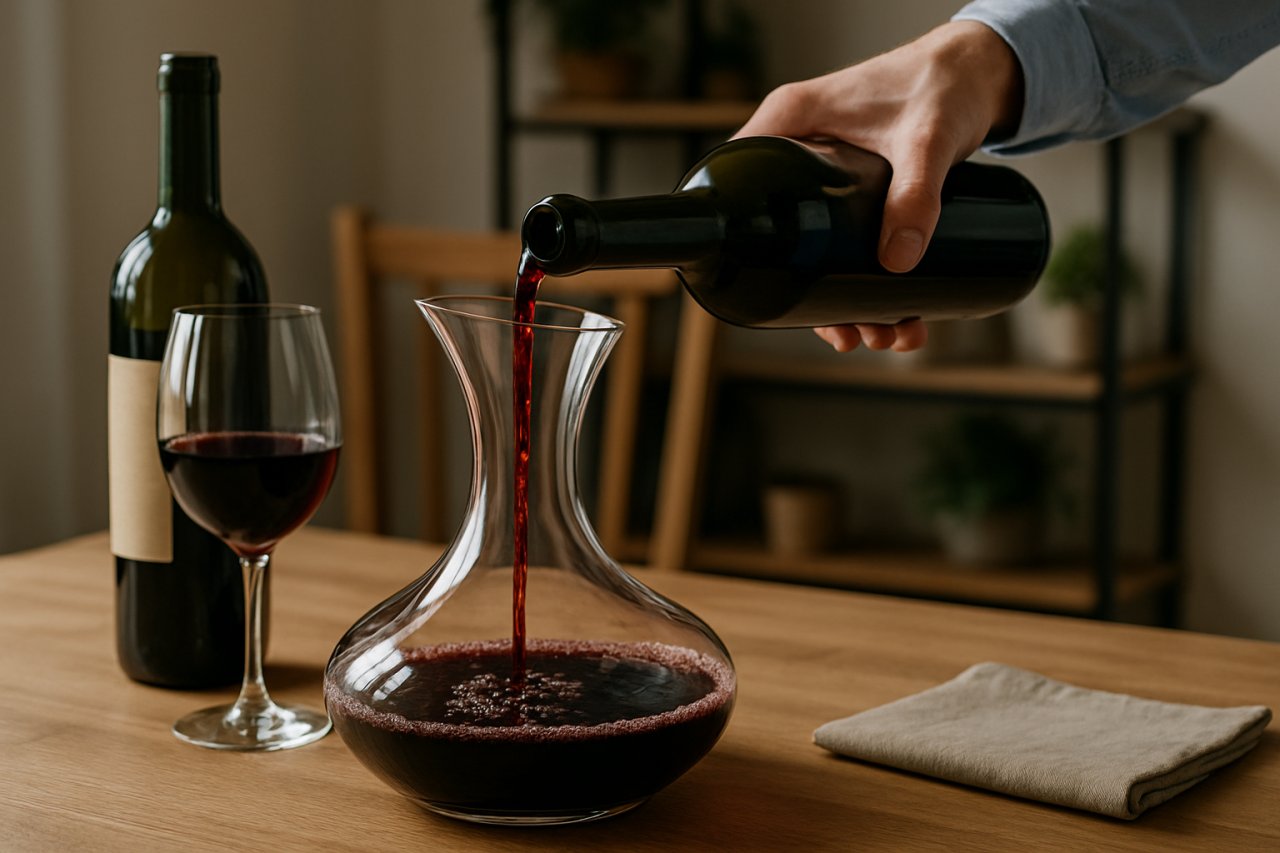 Voici comment utiliser une carafe à vin pour révéler pleinement les arômes de chaque bouteille