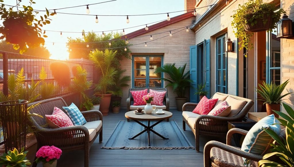déco terrasse jardin été