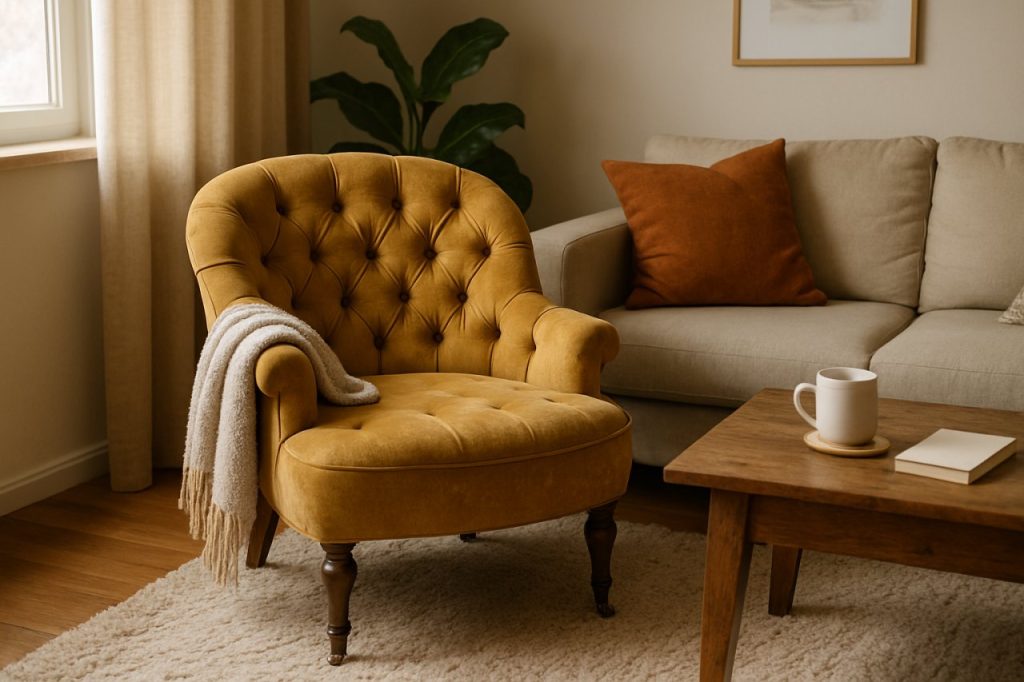 Fauteuil crapaud : comment ce meuble vintage transforme votre salon en cocon chaleureux