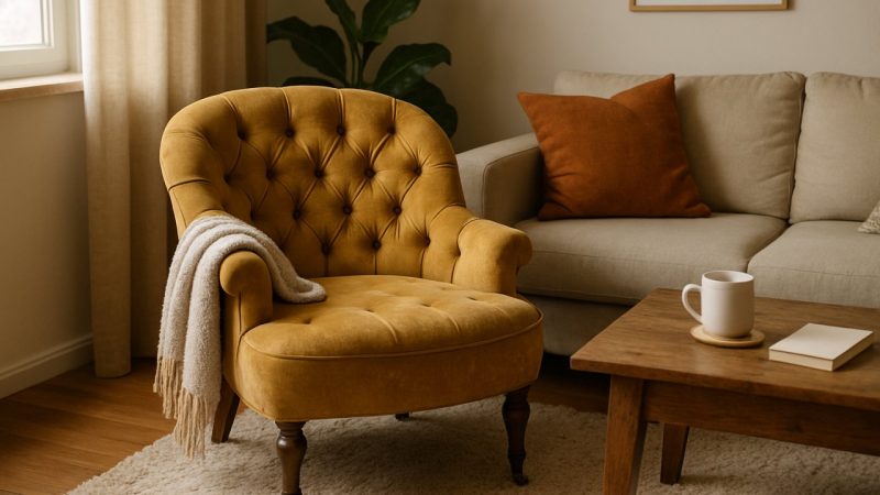 Comment le fauteuil crapaud apporte une touche vintage et cosy à votre salon