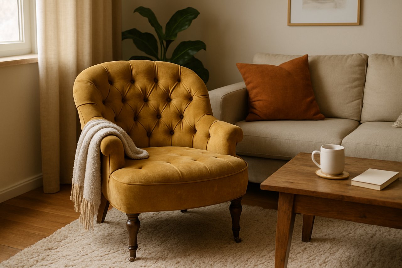 Comment le fauteuil crapaud apporte une touche vintage et cosy à votre salon