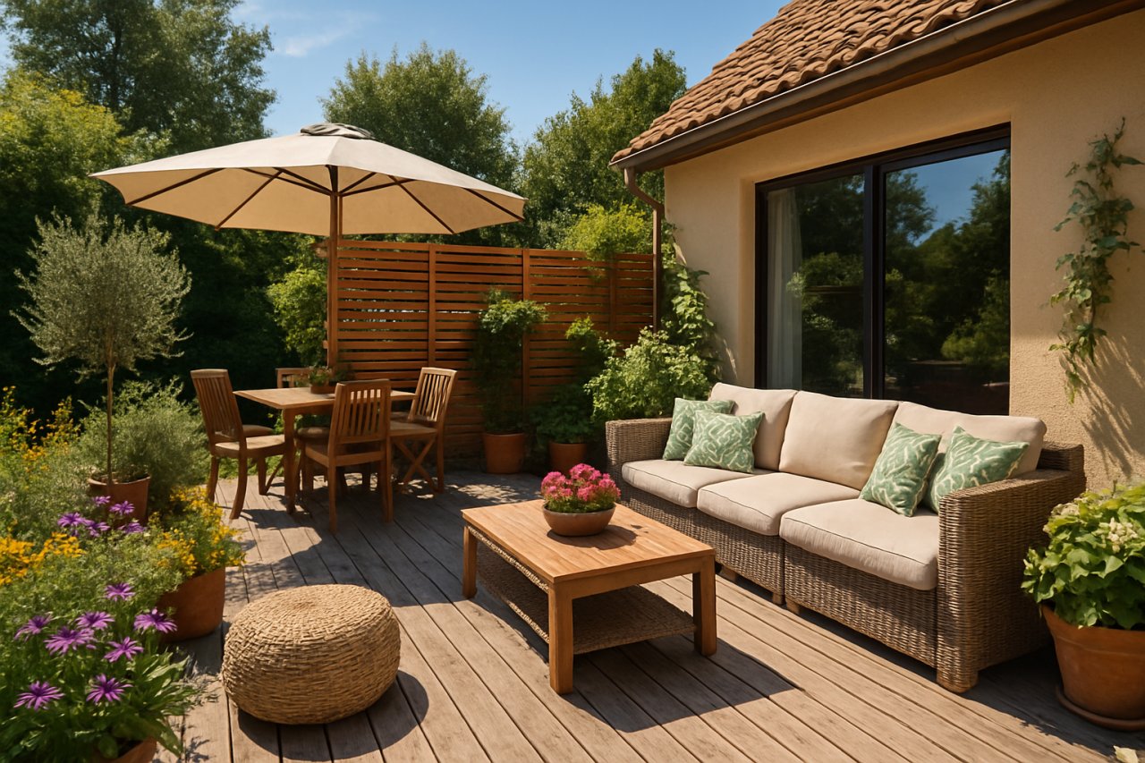 Aménagement d’une grande terrasse : idées et astuces pour en faire un vrai espace de vie