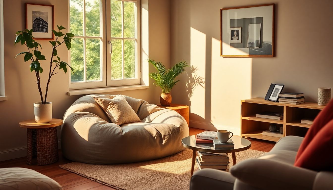 Ce pouf ultra-confortable change complètement l’ambiance d’un coin lecture ou d’un salon