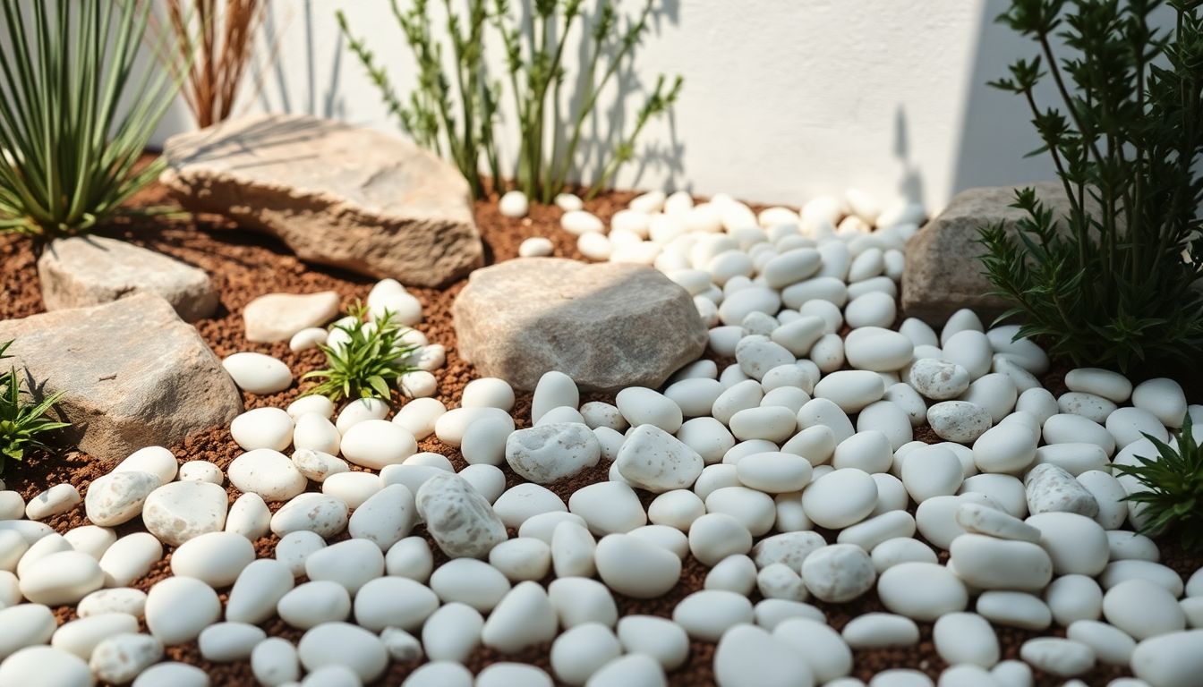 Pourquoi les galets de rivière blancs subliment un jardin minéral