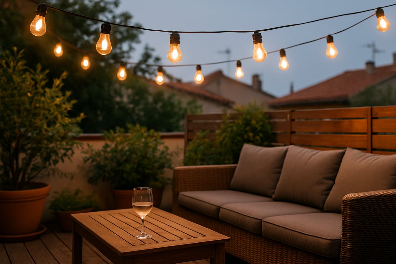 Comment installer des guirlandes guinguette pour créer une ambiance chaleureuse sur votre terrasse