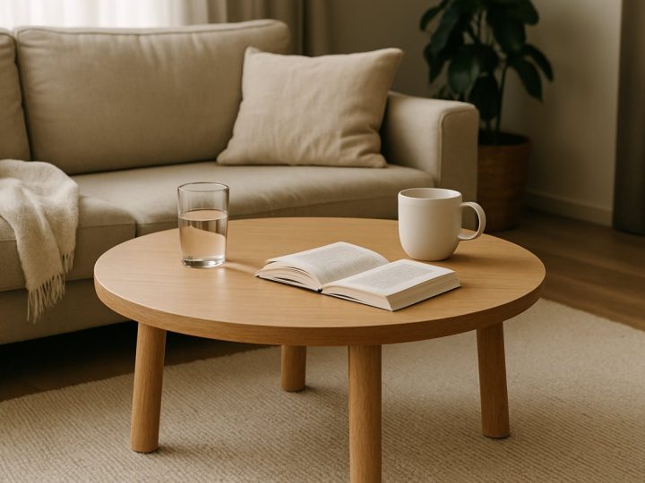 Table basse ronde ou ovale : pourquoi ces formes transforment vraiment l&rsquo;ambiance de votre salon