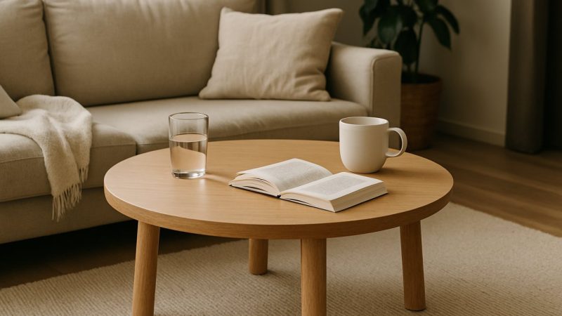 Table basse ronde ou ovale : pourquoi ces formes transforment vraiment l’ambiance de votre salon