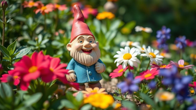 Envie d’un jardin qui sort de l’ordinaire ? Cette figurine de gnome pourrait bien faire toute la différence
