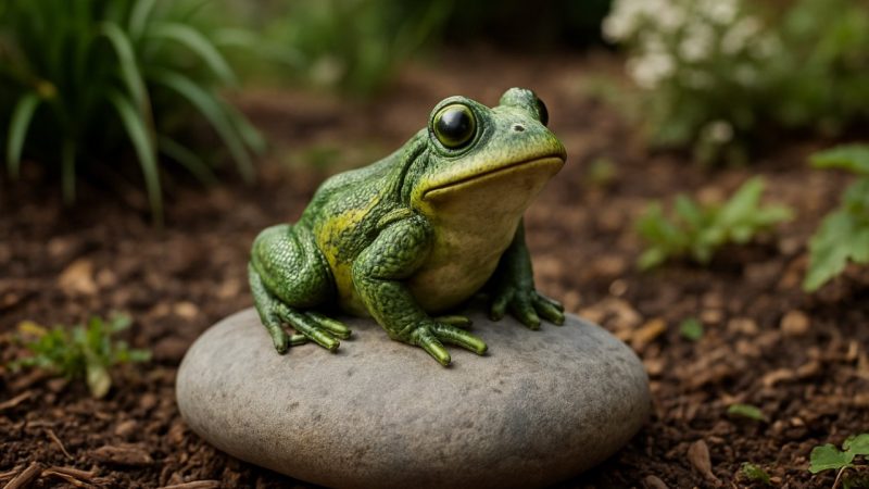 Pierre décorative avec animal : l&rsquo;idée originale pour donner du caractère à votre jardin