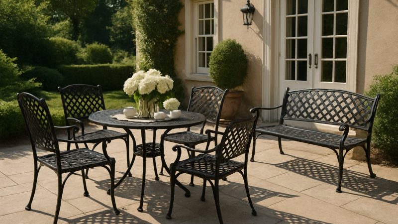 Terrasse chic et classique : pourquoi le mobilier noir reste une valeur sûre