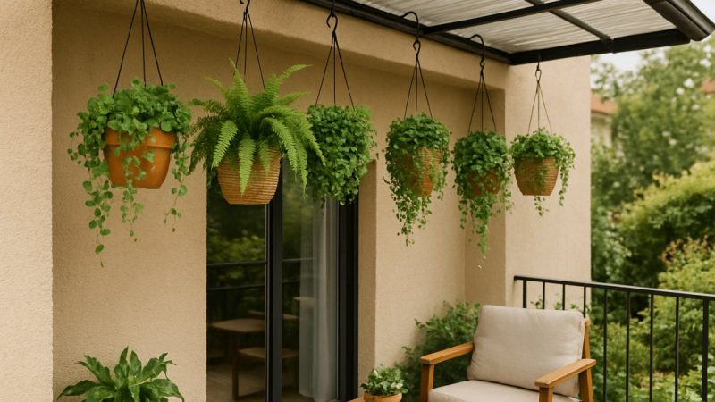 Terrasse : ces plantes suspendues transforment votre extérieur en un petit coin de paradis végétal