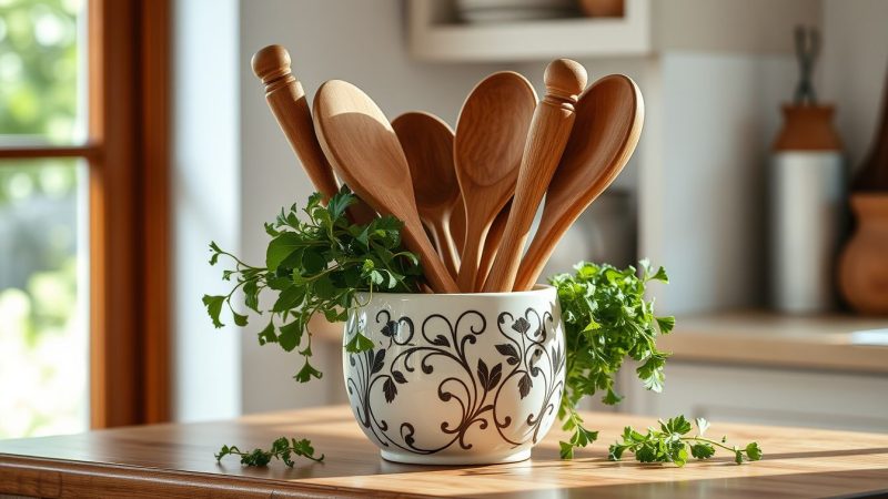Pot à ustensiles en céramique : l’accessoire qui change vraiment l’allure d’une cuisine