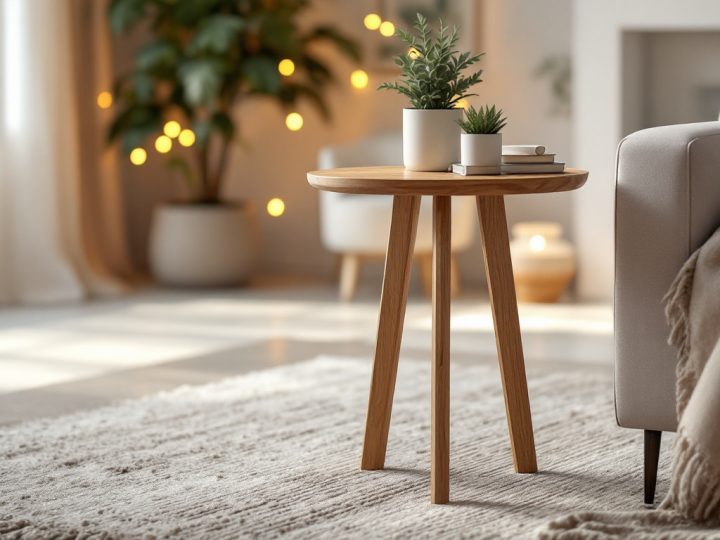 Table d&rsquo;appoint en bois pour le salon : comment bien choisir et sublimer votre intérieur