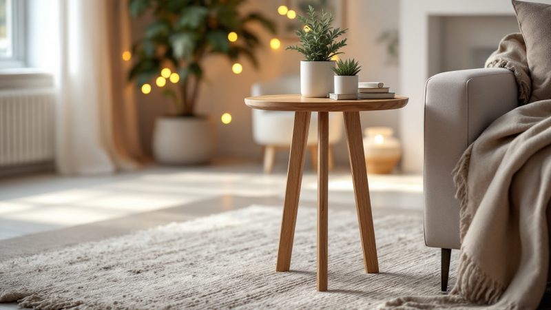 Table d&rsquo;appoint en bois pour le salon : comment bien choisir et sublimer votre intérieur
