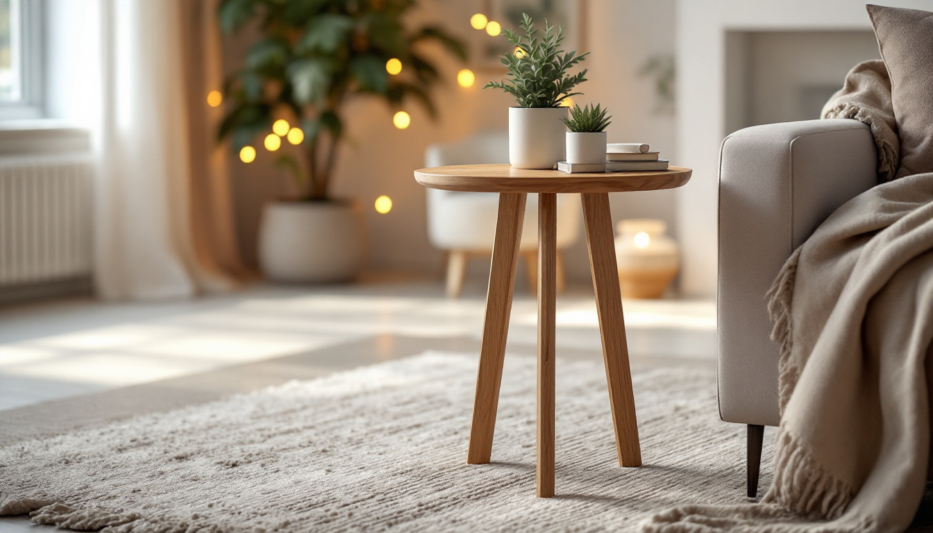 Table d&rsquo;appoint en bois pour le salon : comment bien choisir et sublimer votre intérieur